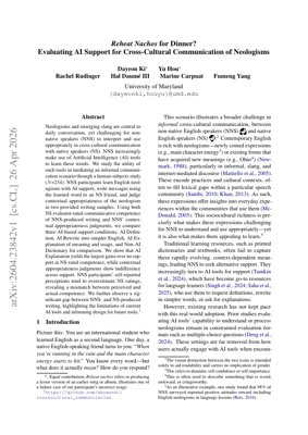 PDF Document Cover - Reheat Nachos for Dinner? Evaluating AI Support for Cross-Cultural Communication of Neologisms