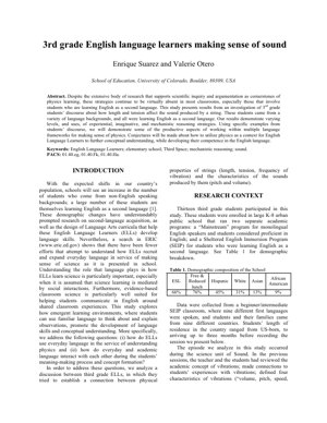 PDF Document Cover - Third-Grade ELLs Making Sense of Sound: A Study on Language, Reasoning, and Physics Learning