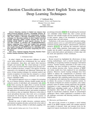 PDF Document Cover - Deep Learning for Emotion Classification in Short English Texts: Analysis & Framework