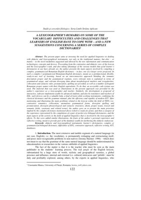 PDF Document Cover - Lexicographer's Analysis of EFL Vocabulary Challenges and Proposals for Complex Dictionary Design