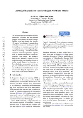 PDF Document Cover - Neural Sequence-to-Sequence Model for Explaining Non-Standard English Expressions