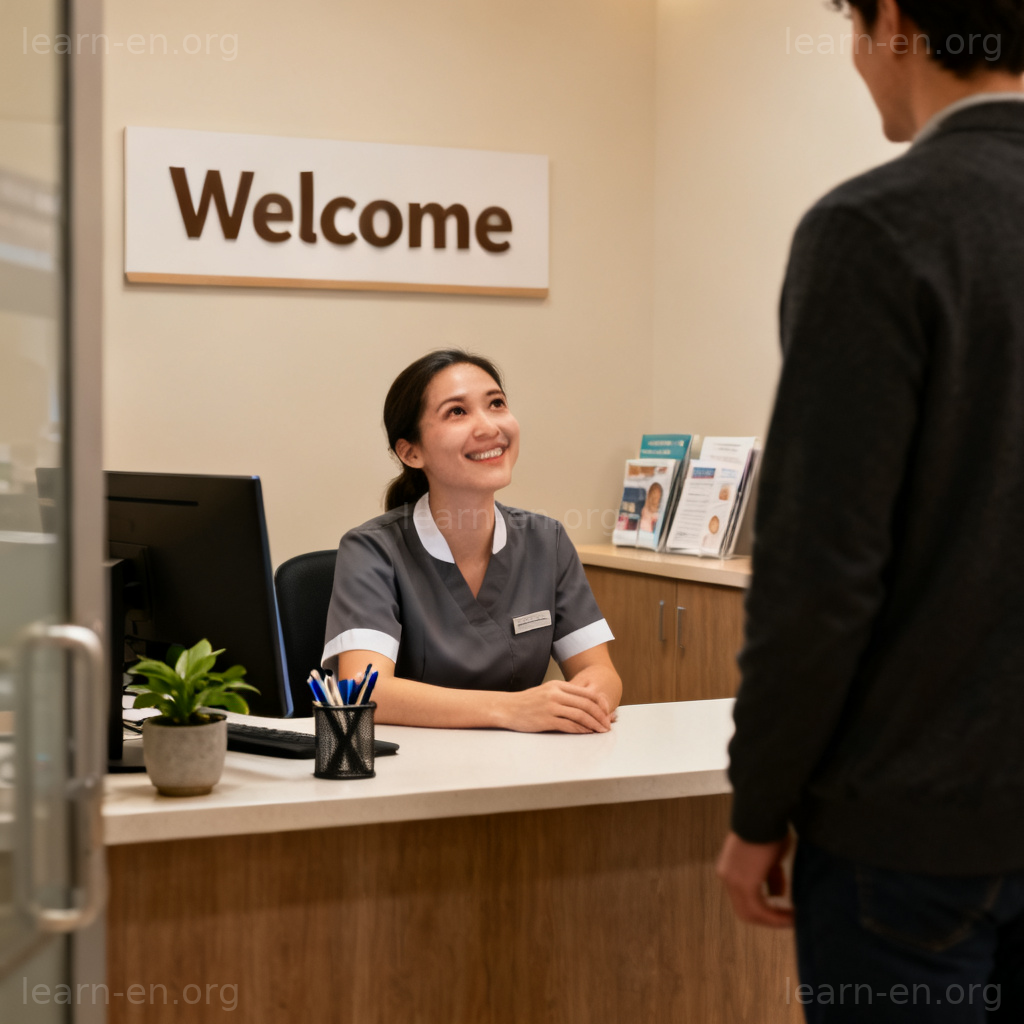 Do you have an appointment 前台接待场景图解