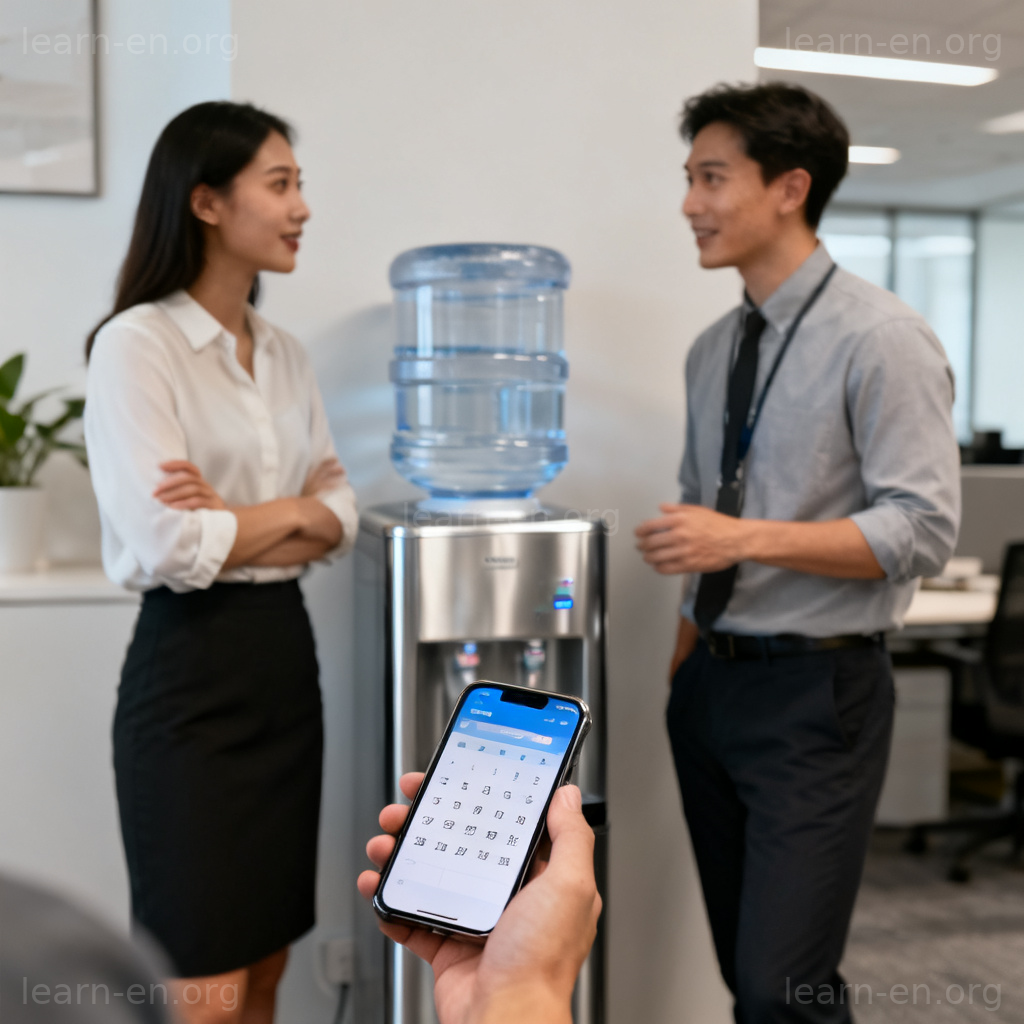 Do you have an appointment 同事确认日程场景图解