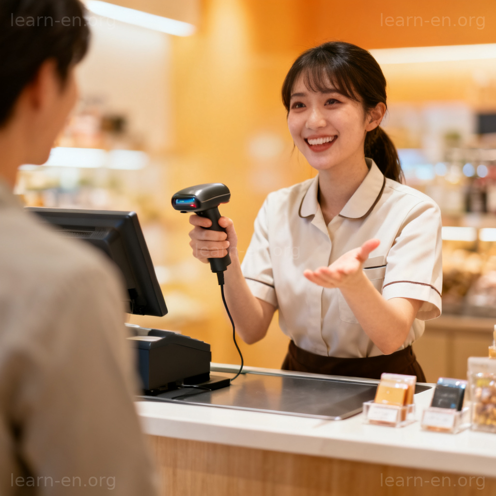 How would you like to pay 结账场景图解：收银员询问支付方式