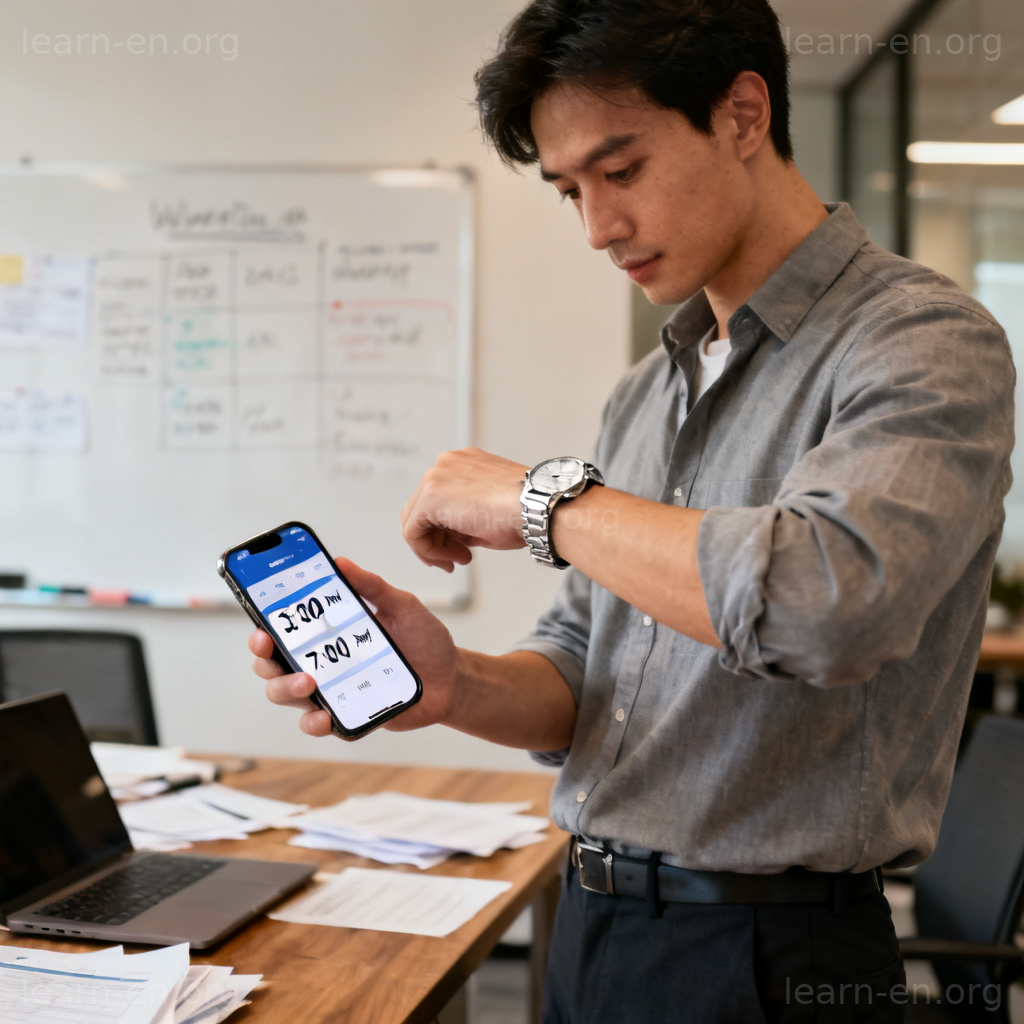 shift 工作排班场景图解：手机日程表显示下午3点到7点