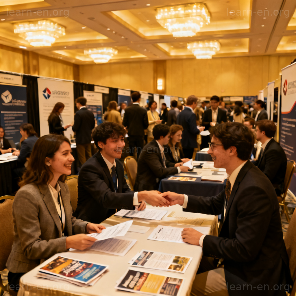 Job Market 就业市场图解：职业招聘会场景