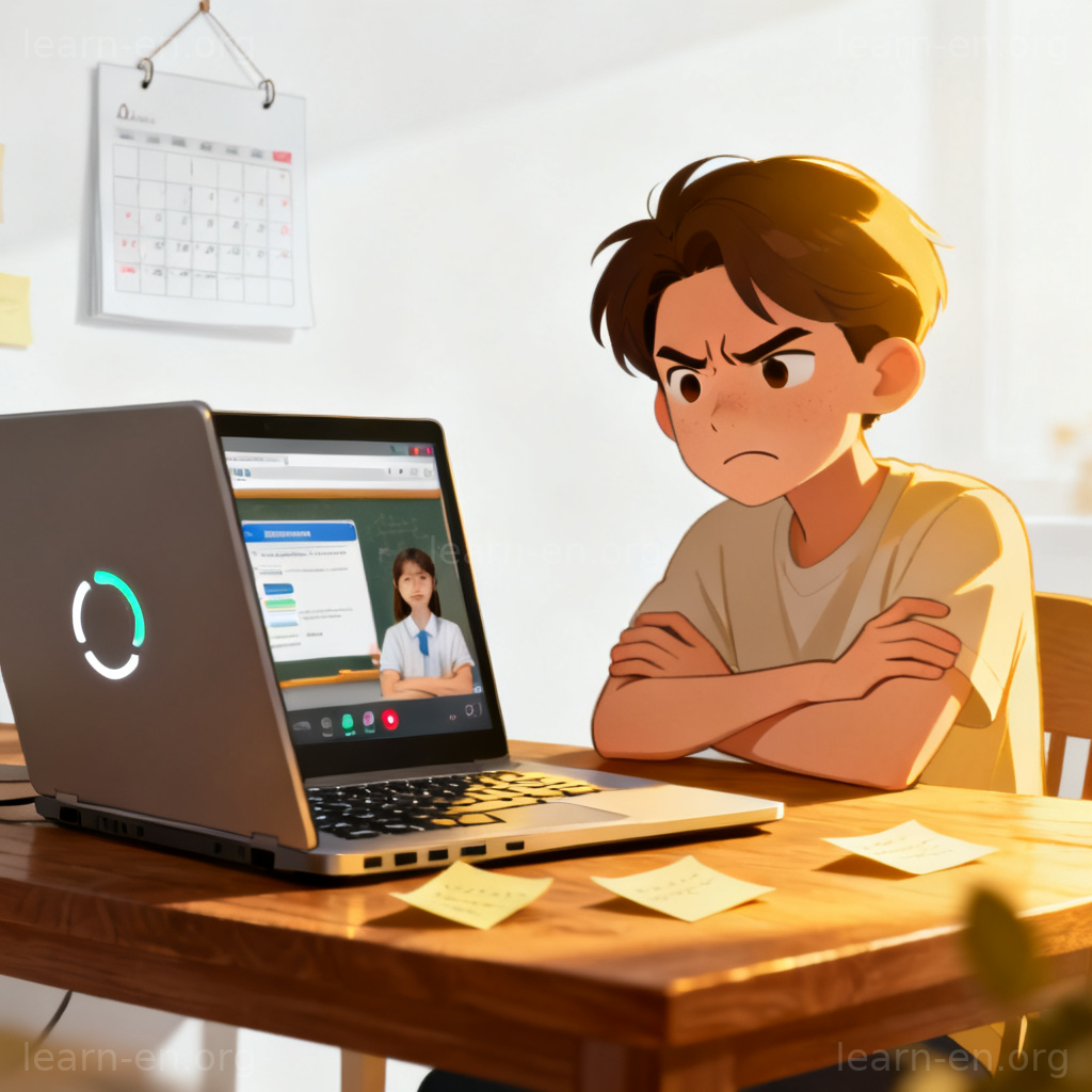 My internet connection is unstable 图解：在线课程中网络卡顿的烦恼场景