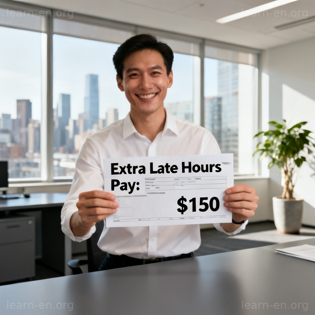 Overtime Pay 加班费图解：员工查看工资单上加班收入