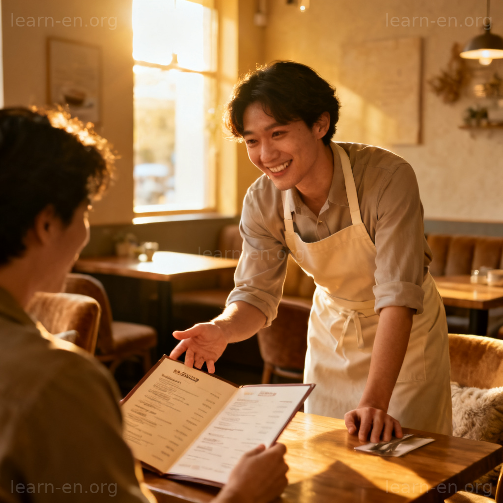 Would you like a recommendation 短语图解：服务员友好推荐场景