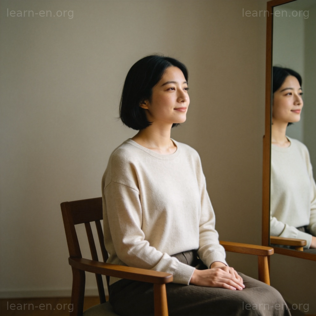 accept 承认含义图解：平静面对现实的内在状态