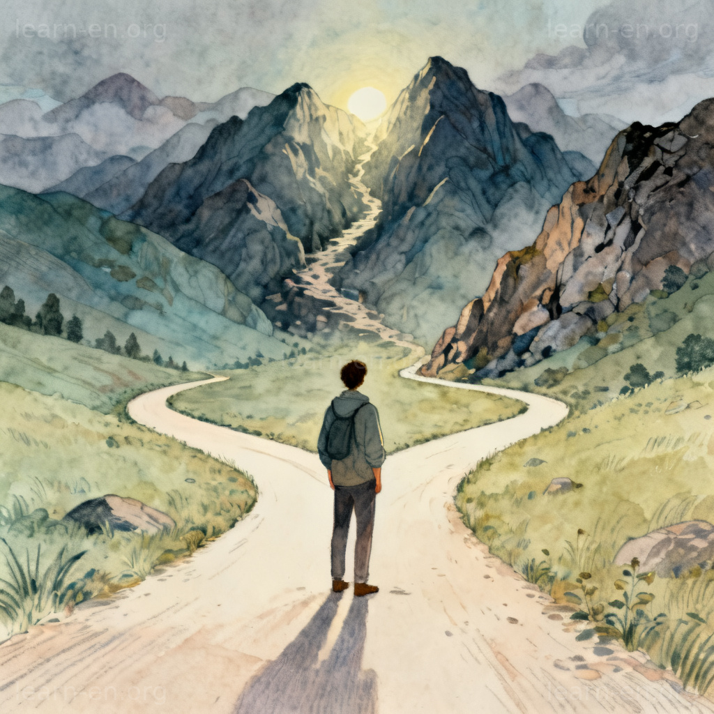 adventure 冒险精神图解：站在人生岔路口选择未知道路