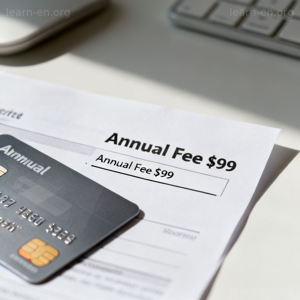 annual fee 图解：信用卡账单上清晰显示的年费项目