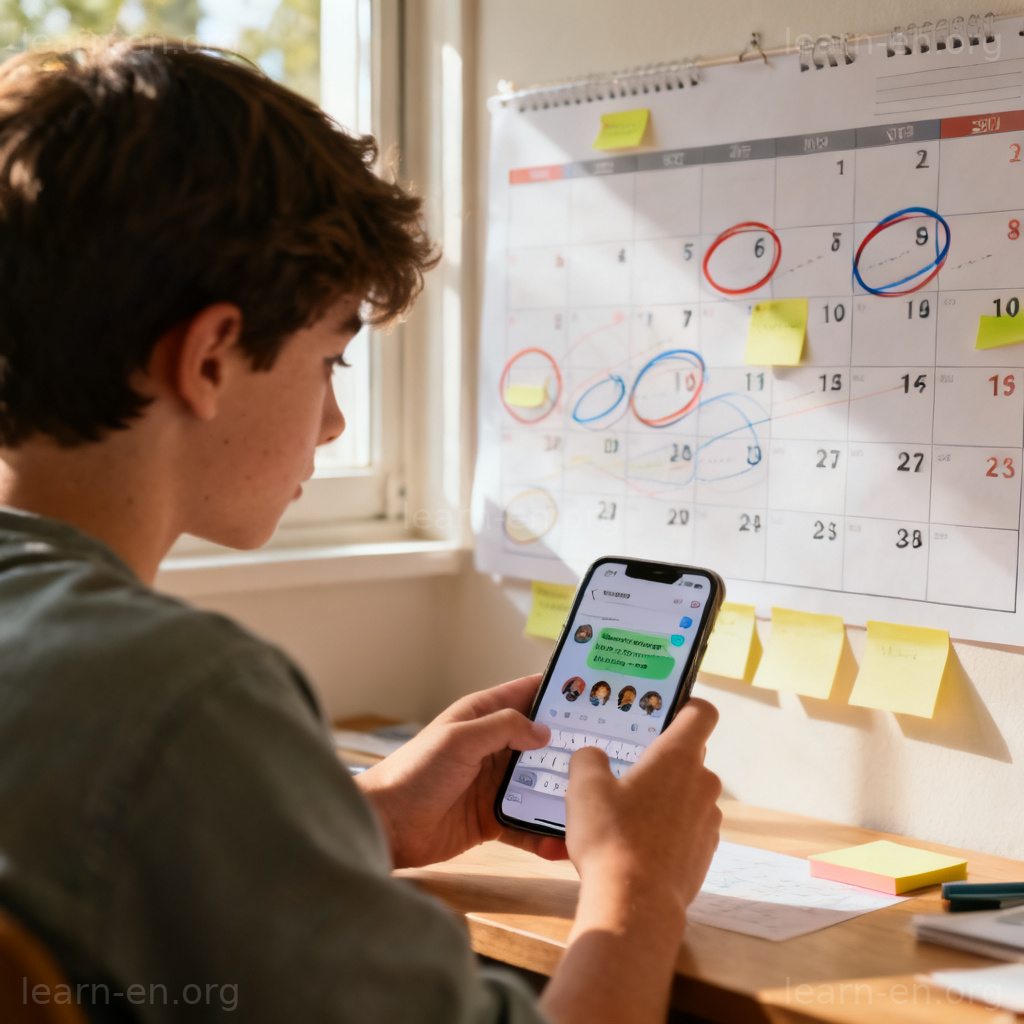 arrange 安排含义图解：使用日历和手机规划日程