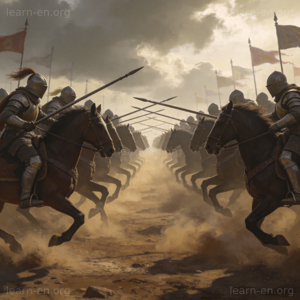 battle 战斗场景图解：骑士冲锋的历史战场