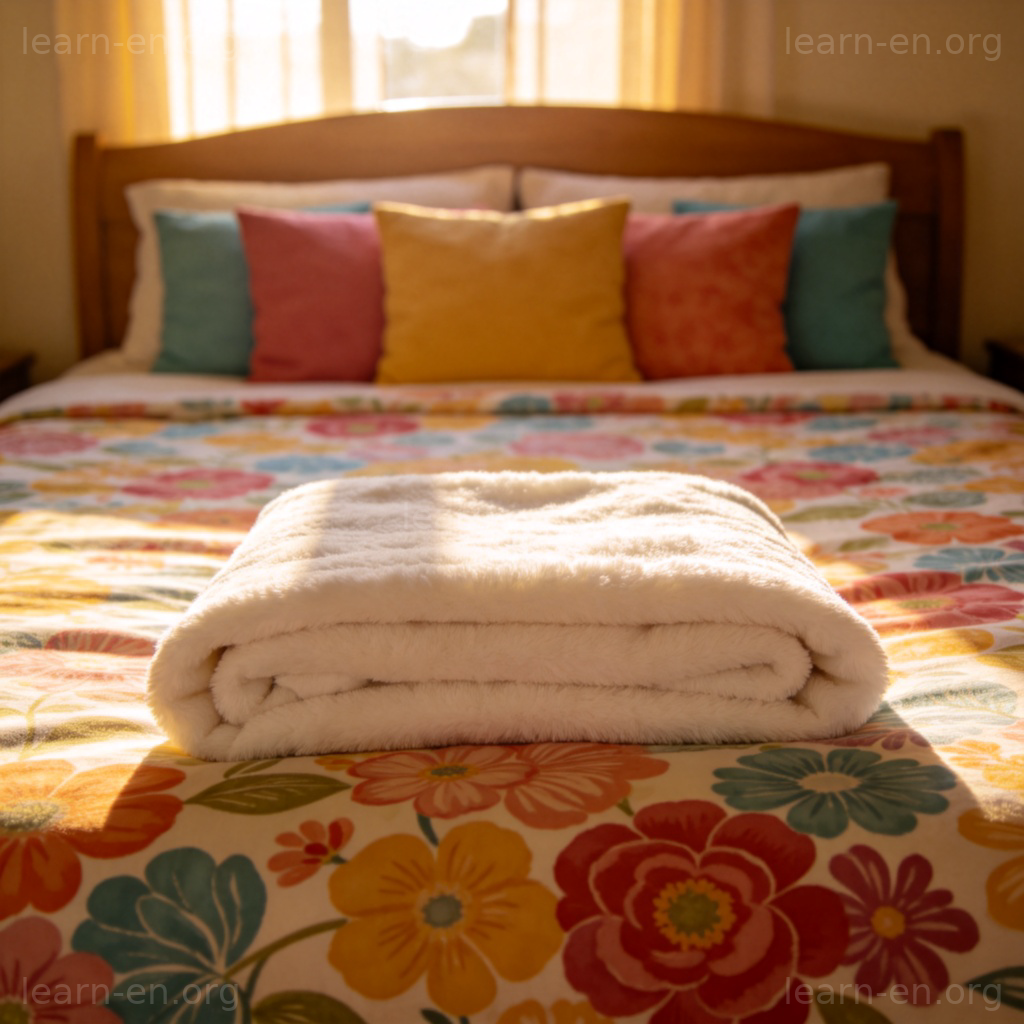 Bedding 图解：整洁床铺展示床单被套等全套床上用品