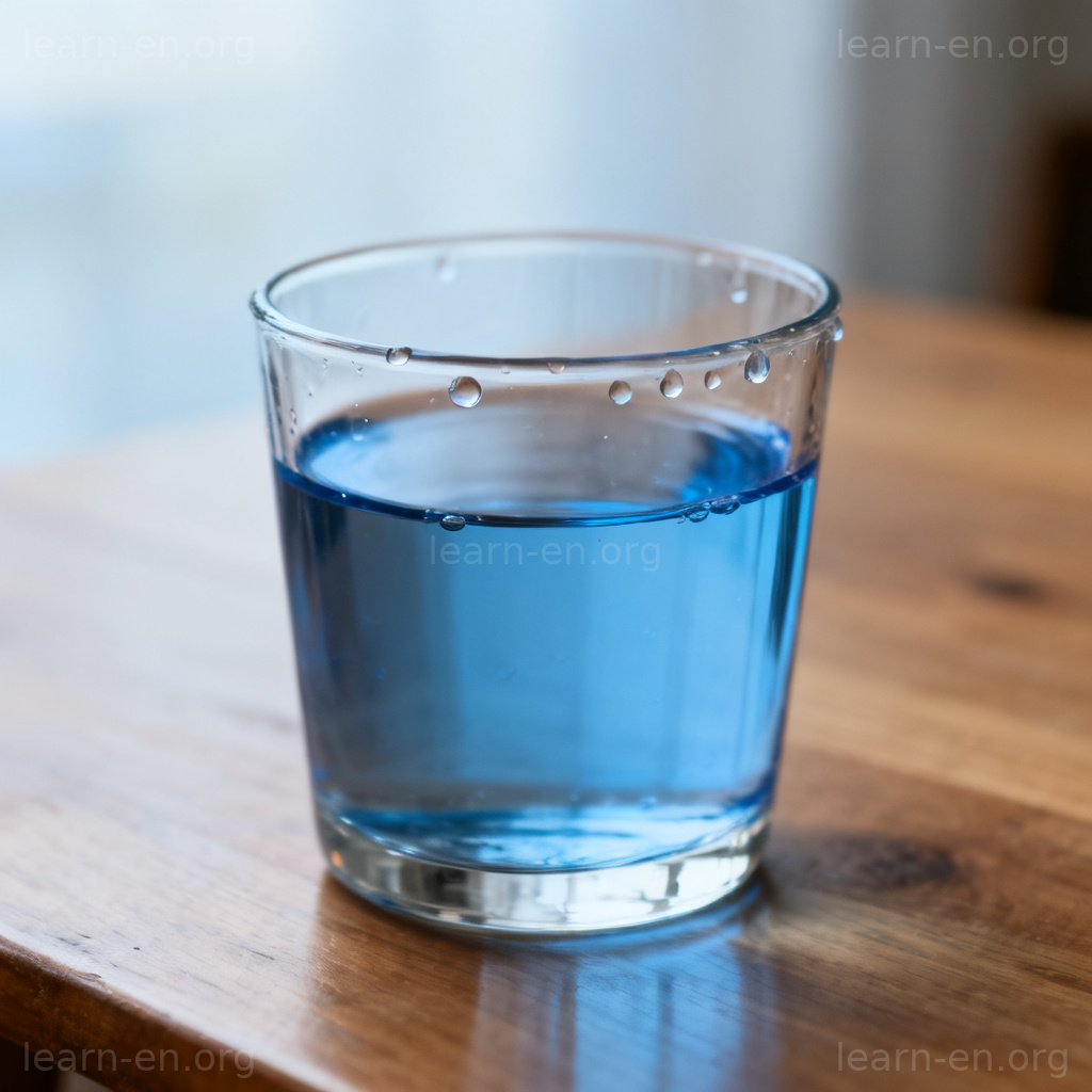 capacity 容量图解：装满水的玻璃杯示意最大容量