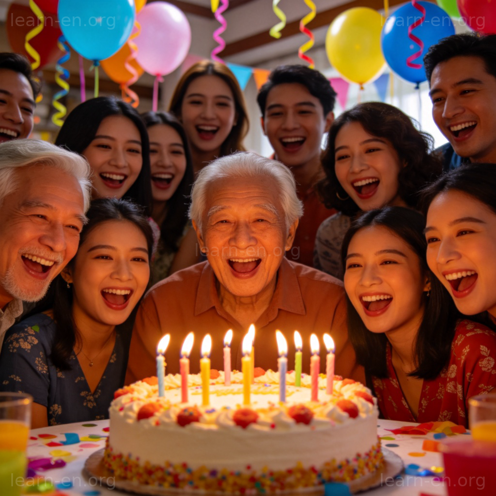 celebration 庆祝场景图解：人群欢聚共享美食的欢乐街头