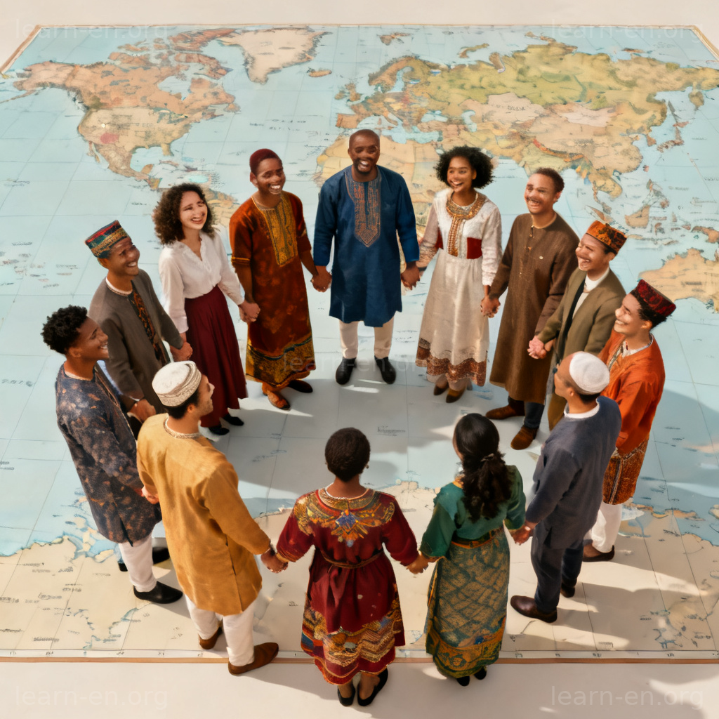 commonwealth 联邦概念图解：多国人民携手合作