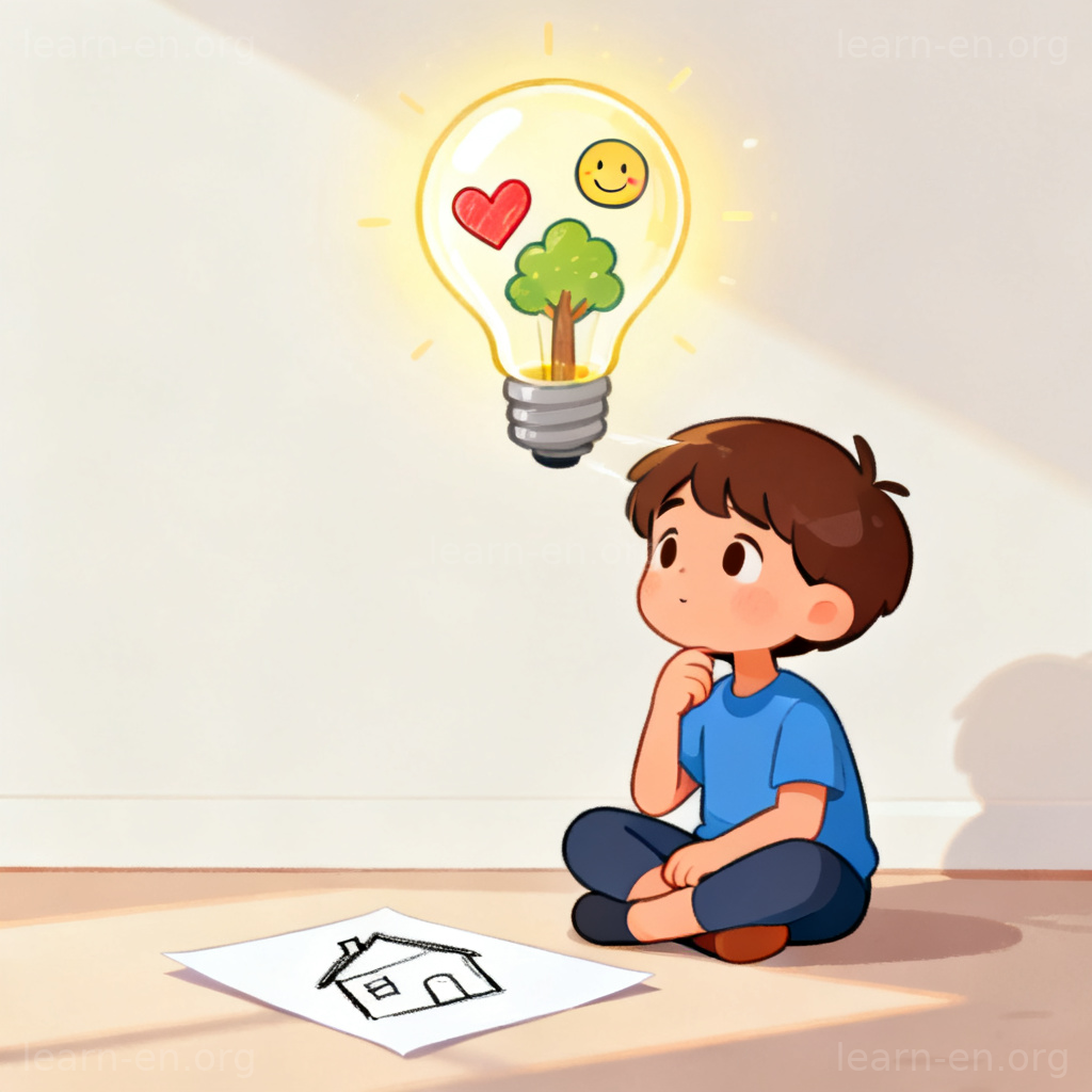 concept 概念图解：孩子思考抽象想法形成概念的过程