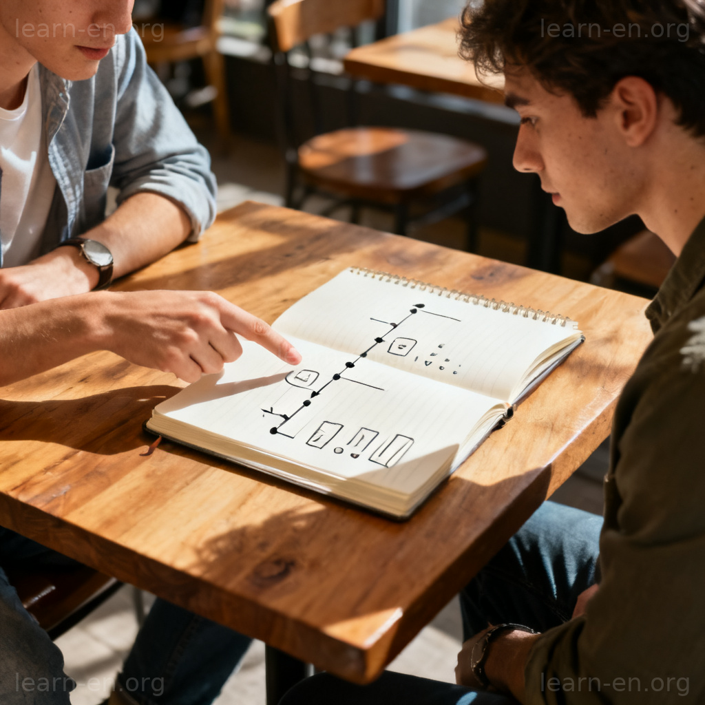 concrete 具体含义图解：朋友讨论清晰计划