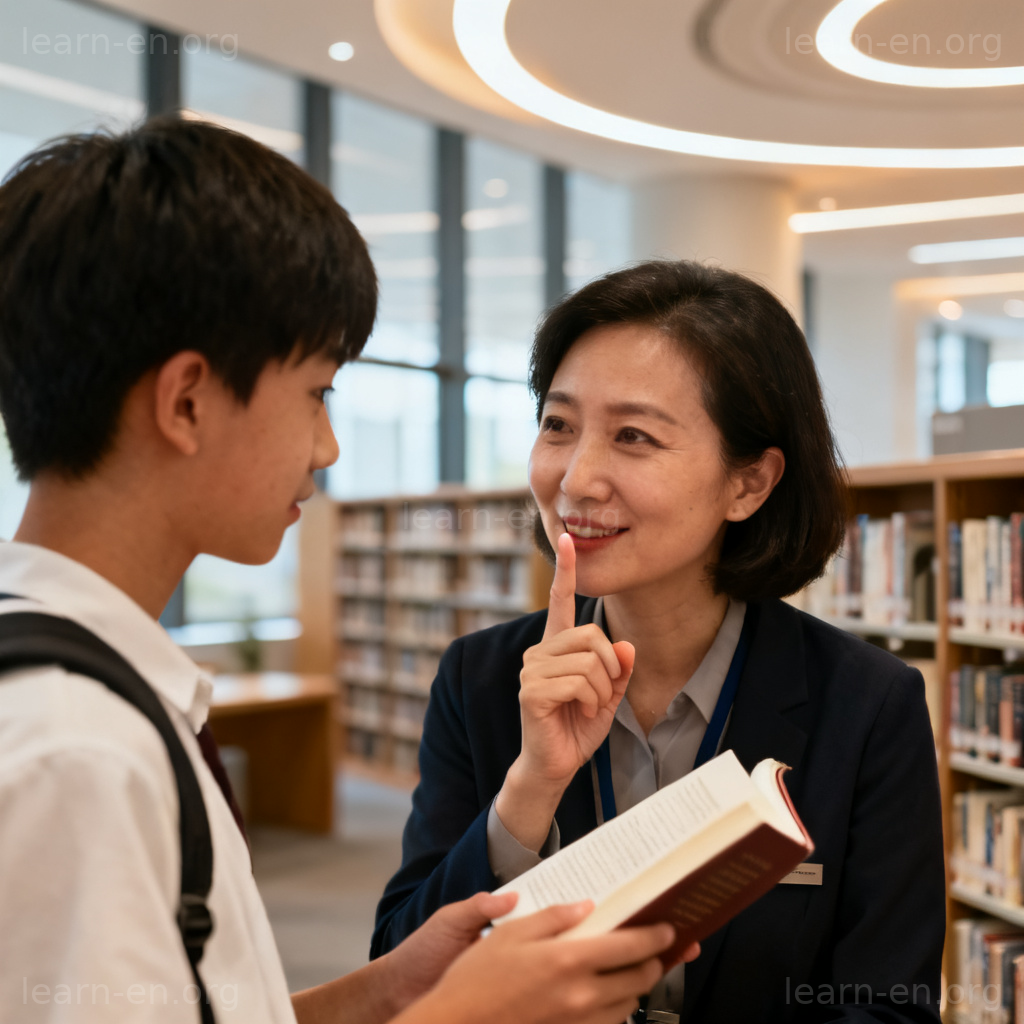 conduct 行为含义图解：图书馆安静阅读场景