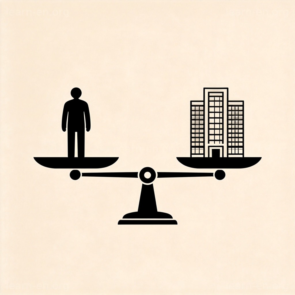 corporation 法人团体图解：个人与办公楼在法律天平上的平衡