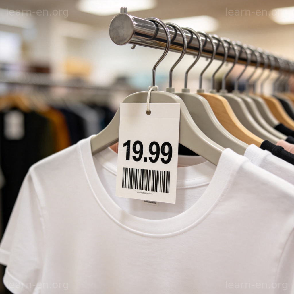 cost 价格含义图解：服装价签上的具体价格