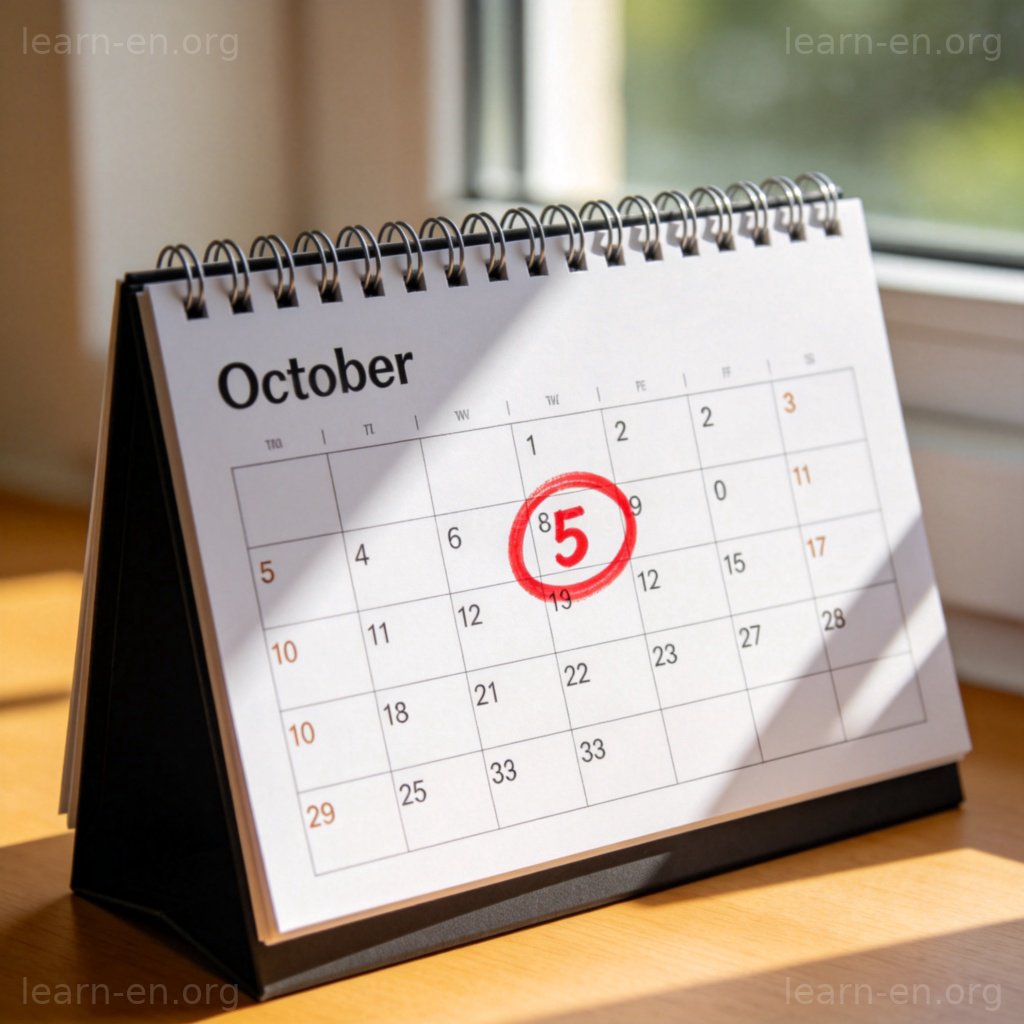 date 日期含义图解：红色标记圈出日历上的具体日期