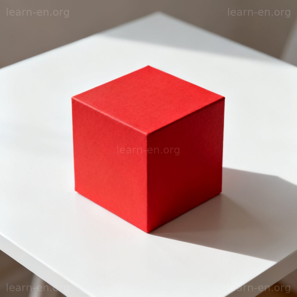dimensional 核心概念图解：三维红色立方体展示长宽高