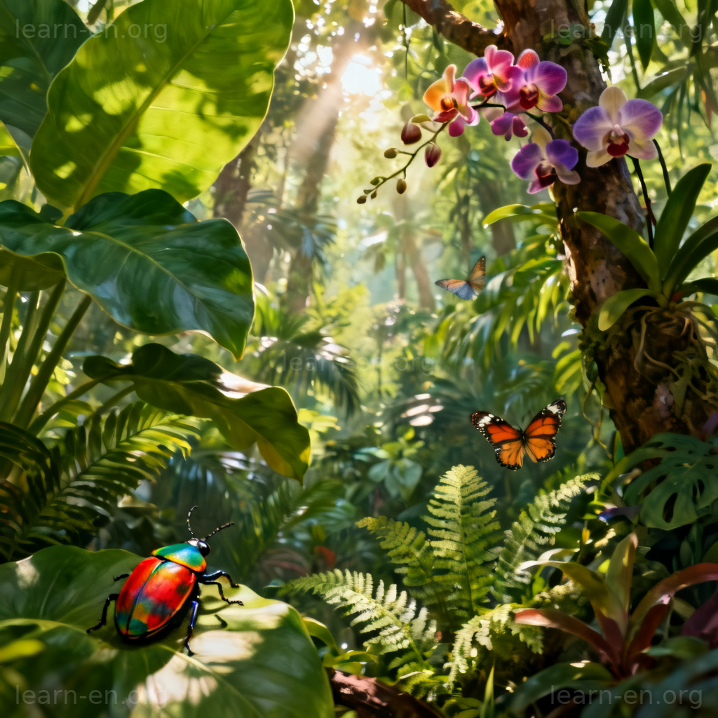 diversity 图解：热带雨林生物多样性场景