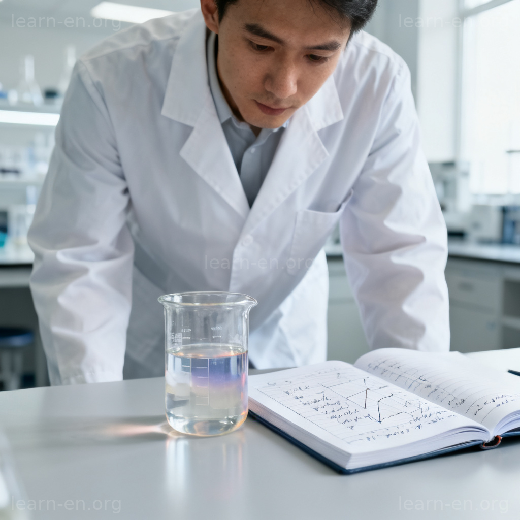 empirical 经验主义图解：科学家在实验室观察实验数据