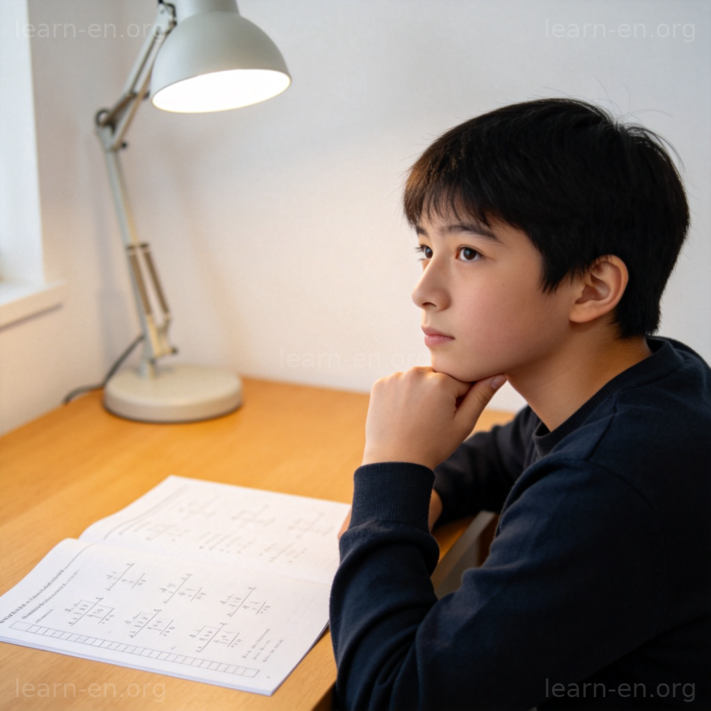 face 动词场景：学生面对难题，图解“面对”的动作含义