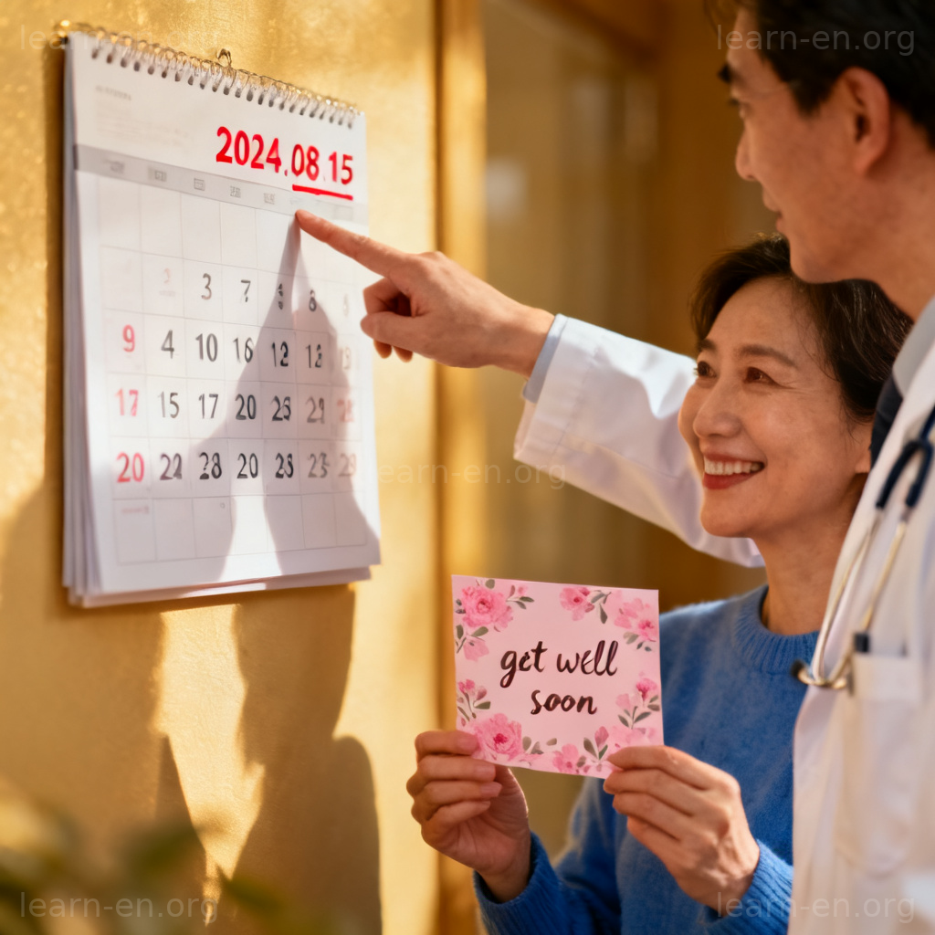follow-up appointment 图解：医生与患者预约复诊日期场景