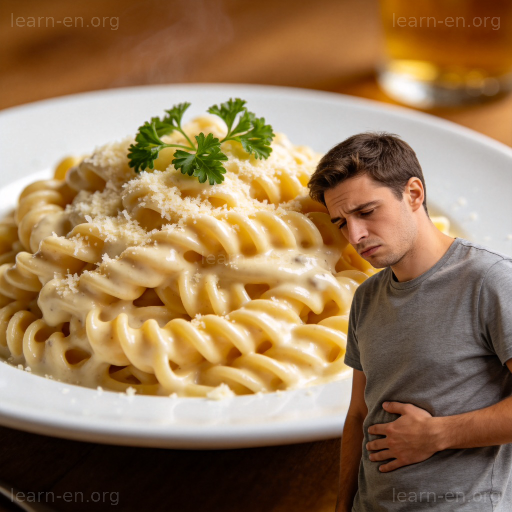 heavy 食物图解：油腻意面与感到沉闷的人