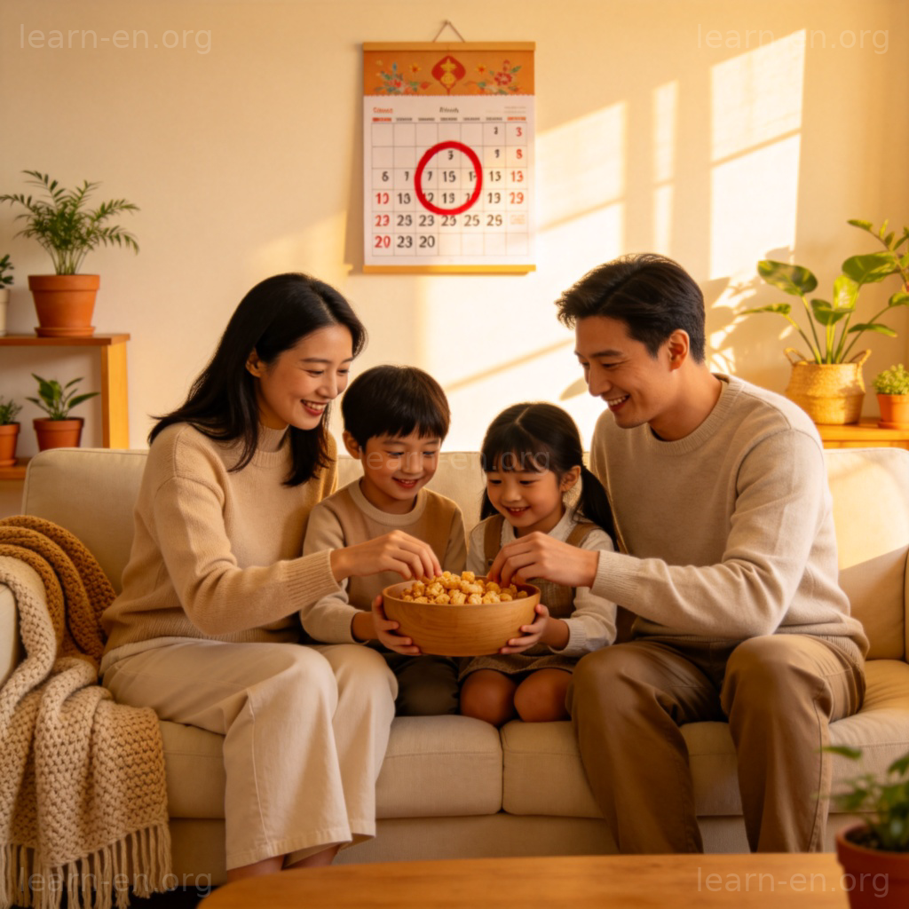 holiday 假期场景图解：家庭团聚庆祝节日