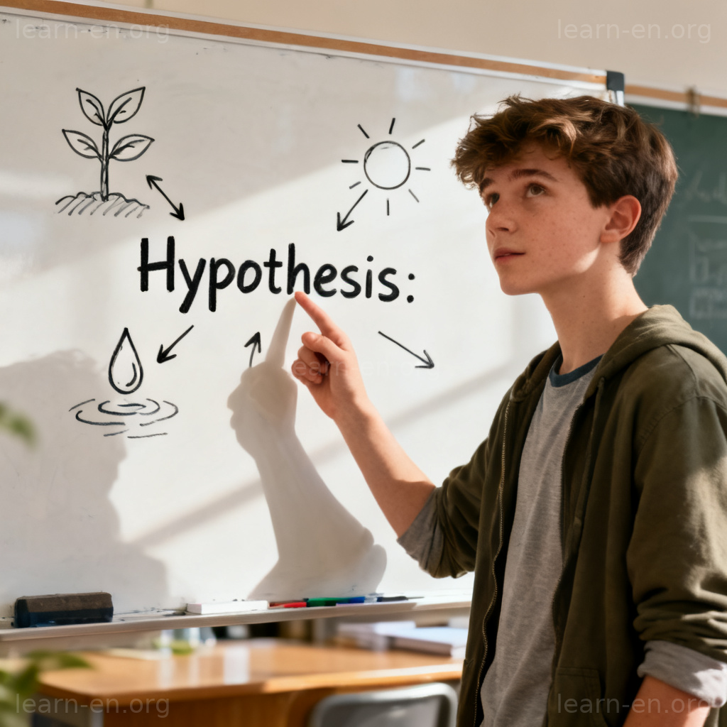 hypothesis 假说图解：研究者围绕核心假设进行思考的场景