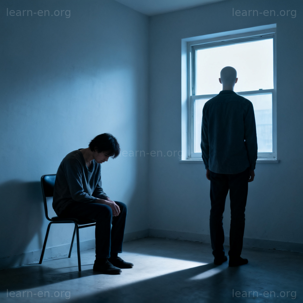indifferent 场景：一人悲伤另一人冷漠无视