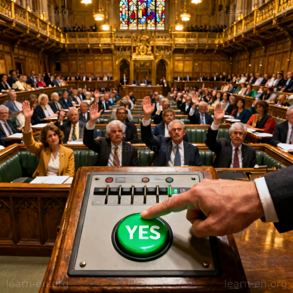 legislation 场景：议会投票过程图解立法行为