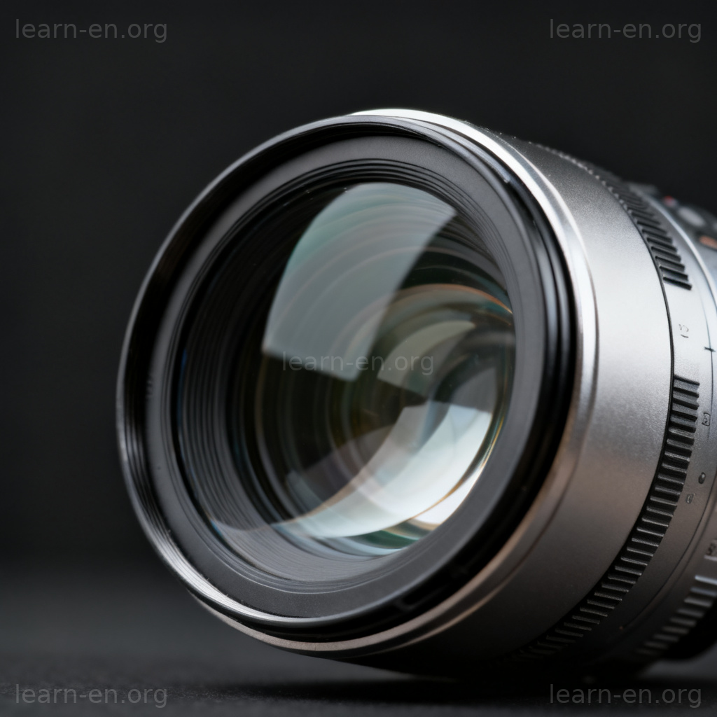 lens 镜头含义图解：专业相机镜头的特写展示
