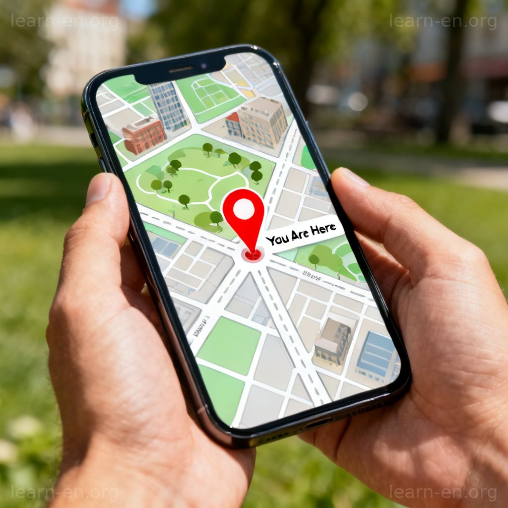 location 位置含义图解：手机地图上的红色图钉标记