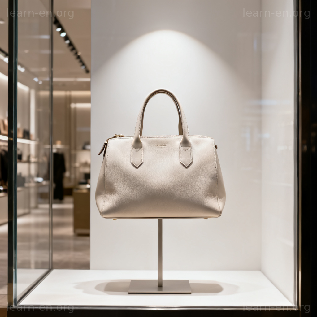 Luxury 奢侈品图解：精品店橱窗中的优雅皮包