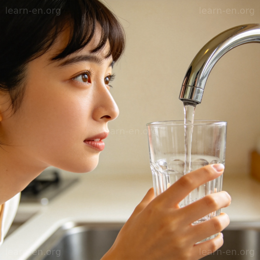 need 含义图解：口渴的人需要水的场景