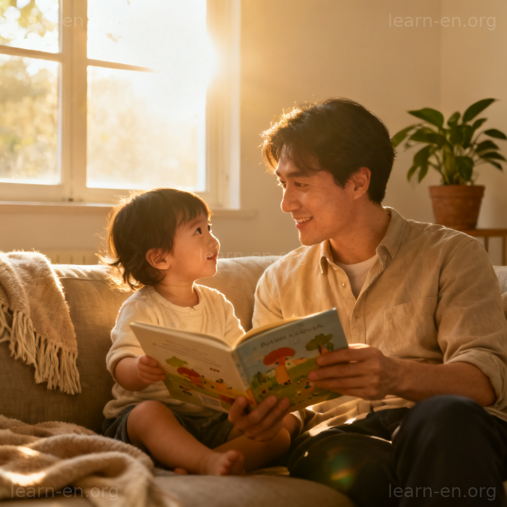 nurture 养育含义图解：亲子共读营造的成长环境