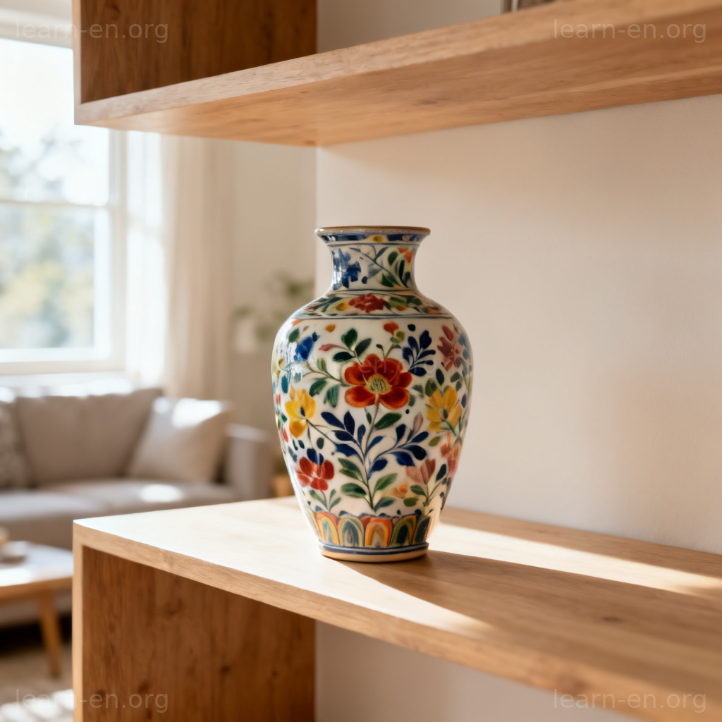 ornamental 图解：作为装饰性花瓶的陶瓷摆件场景