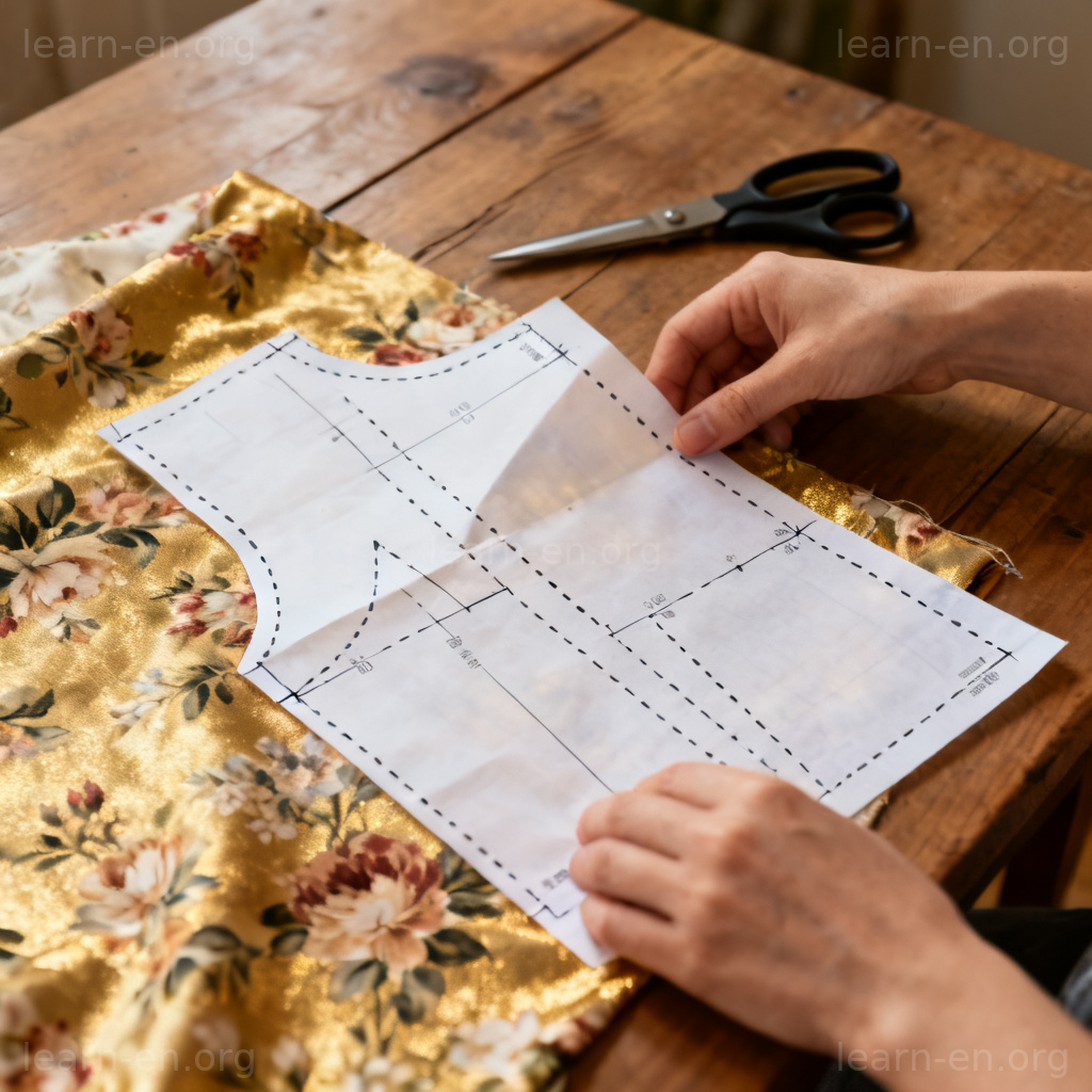 pattern 样式图解：纸样与印花布料展示制作模板