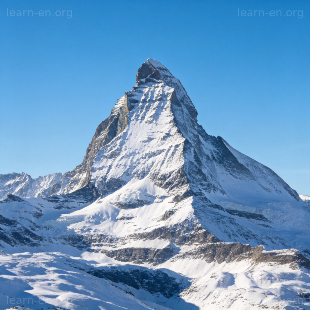 peak 含义图解：白雪覆盖的尖锐山峰顶峰