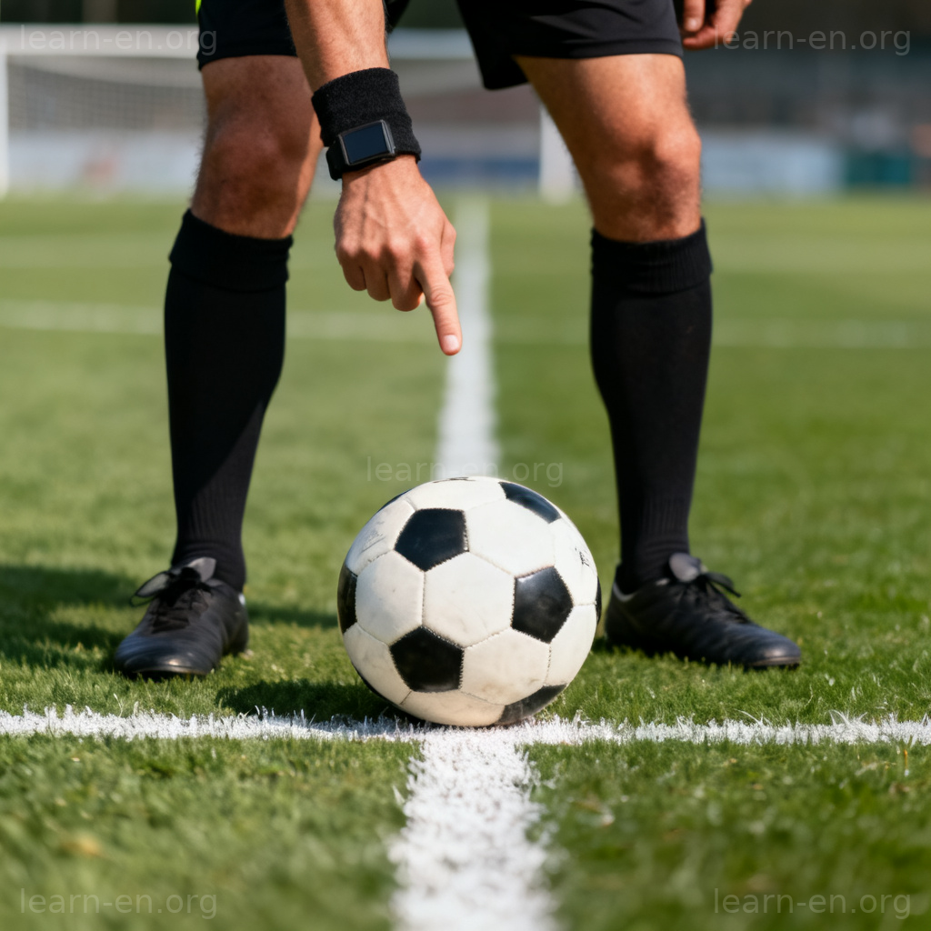 penalty 判罚图解：足球裁判指向点球点示意处罚