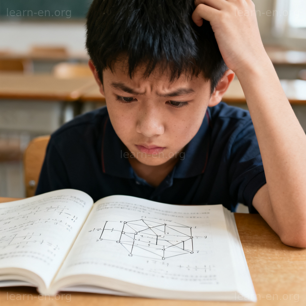 perplex 使困惑图解：学生面对难题抓耳挠腮