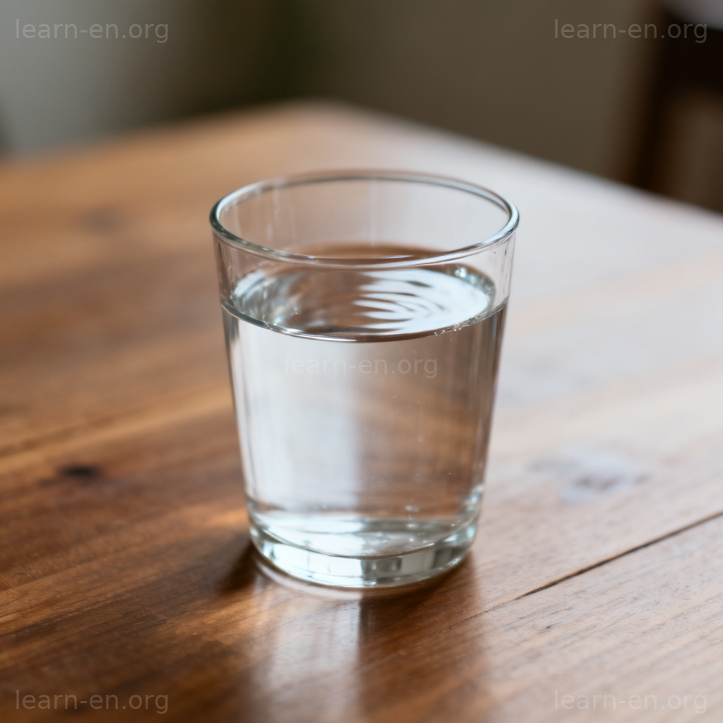 practically 含义图解：水几乎满溢的玻璃杯