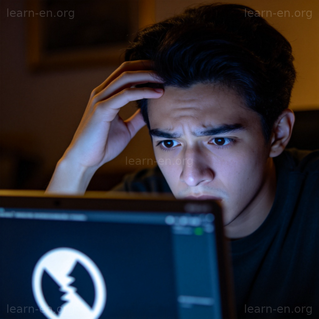 problem 问题图解：困惑的人面对电脑错误提示